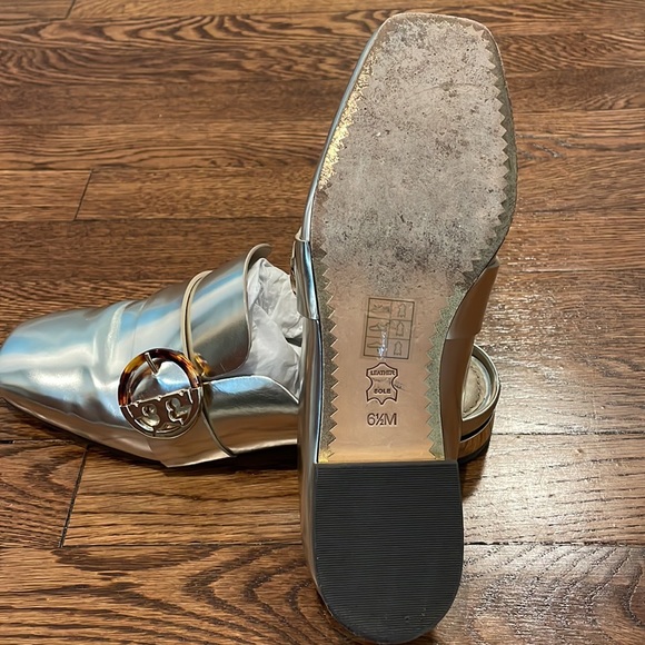 Tory Burch Gold Mule Slides - Picture 5 of 5